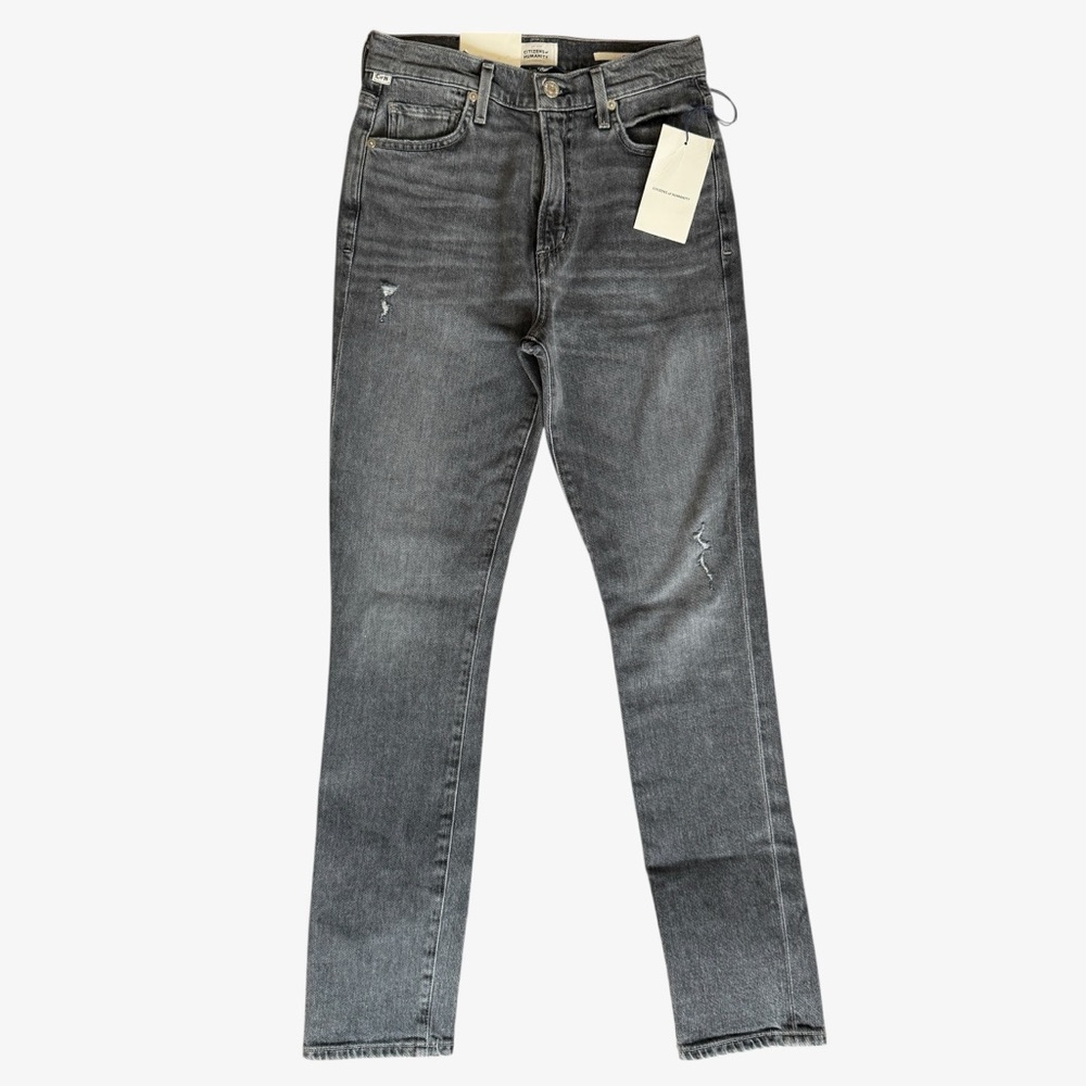 Citizens of Humanity Women's Olivia High Rise Slim Jeans, Graphite Size 24 NWT